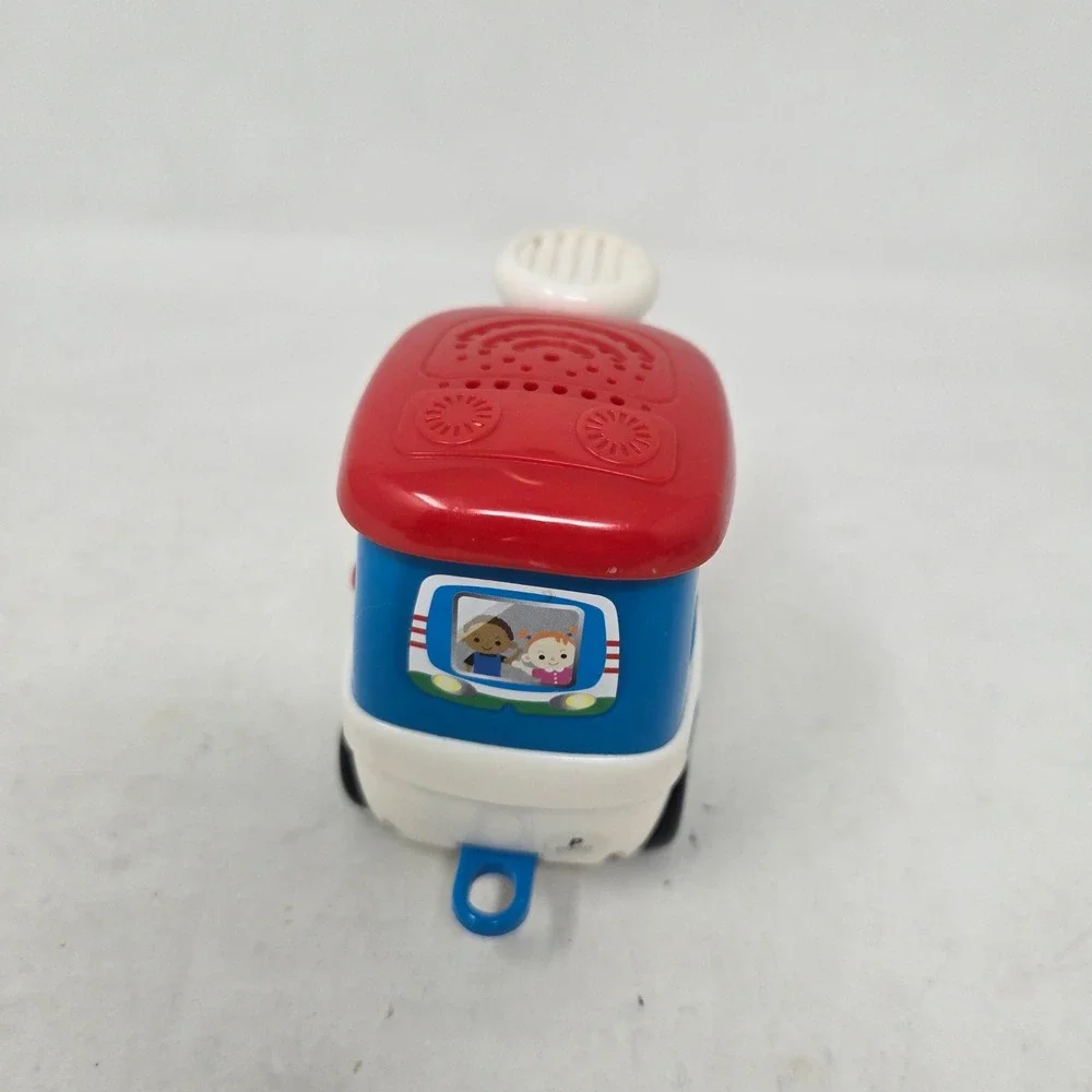 Vtech Go Go Smart Wheels Motorized Train Toy Blue Red White Light Sound Works